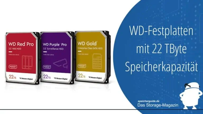 Western Digital kommt mit 22-TByte-Festplatten