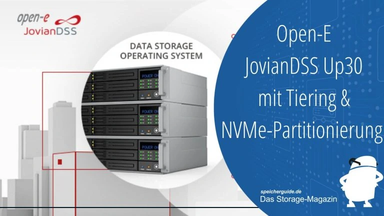 Open-E JovianDSS Up30 ermöglicht Tiering und NVMe-Partitionierung