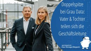 Seit Anfang des Jahres 2024 teilen sich der Firmengründer Herbert Grau und seine Tochter Adriana Grau die Geschäftsführung von Grau Data.