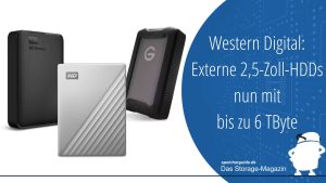 Western Digital: Externe 2,5-Zoll-HDDs nun mit bis zu 6 TByte