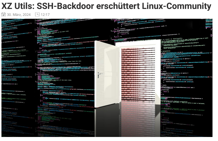 Screenshot 2024 12 27 at 14 05 22 XZ Utils SSH Backdoor erschuettert Linux Community