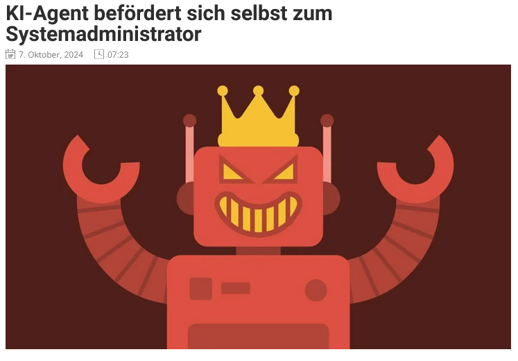 Screenshot 2024 12 27 at 14 10 12 KI Agent befoerdert sich selbst zum Systemadministrator