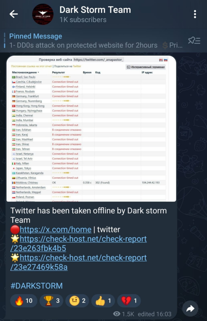 Darkstorm chat